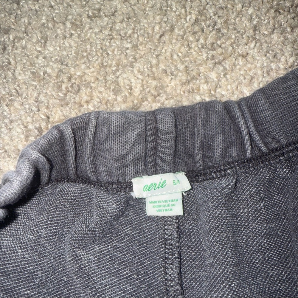 SOLD | Aerie - Dolphin Hem Lounge Shorts - Small, Dark Grey - Picture 2 of 3